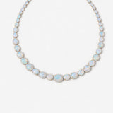 18K Yellow Gold Australian Opal/Diamond Neckpiece