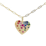 Rainbow Heart Necklace